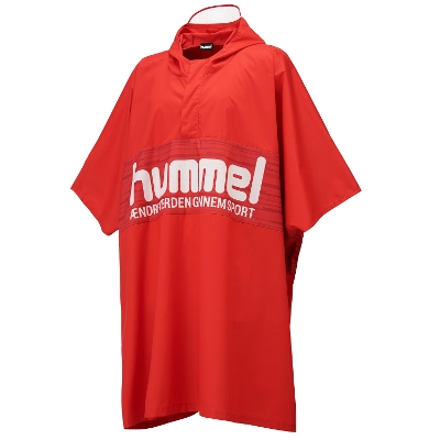 hummel-SPORTS<br>ポンチョ　レッド