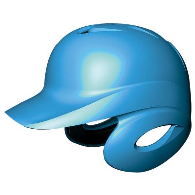SSKBASEBALLソフトボール打者用両耳付きヘルメット ブルー ヘルメット