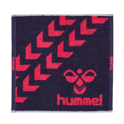 hummel(ヒュンメル)-S  ハンドタオル ネイビー×ショッキングピンク
